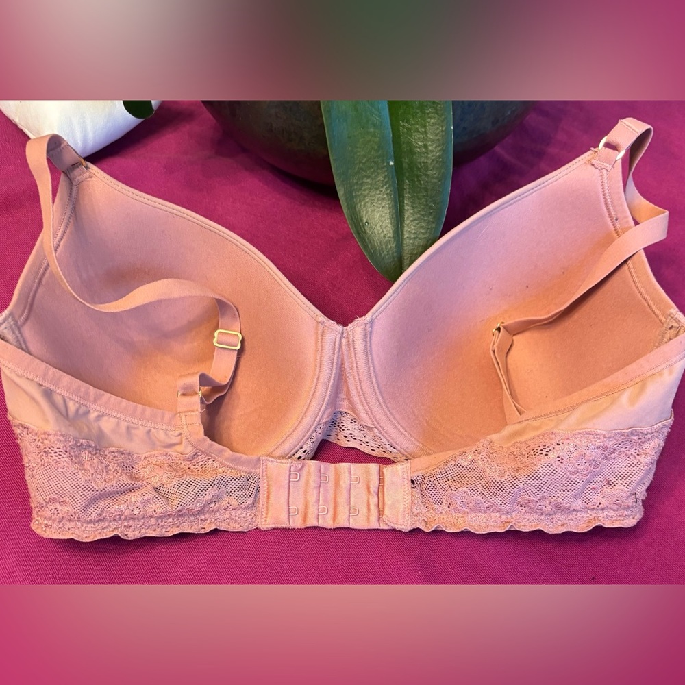 Natori Dusty Rose Lace Underwire Bra Size 34DD - Picture 4 of 4